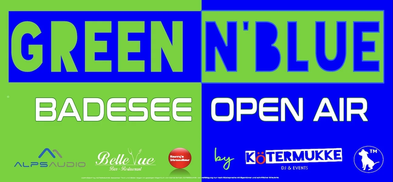 Green N Blue Party Flyer